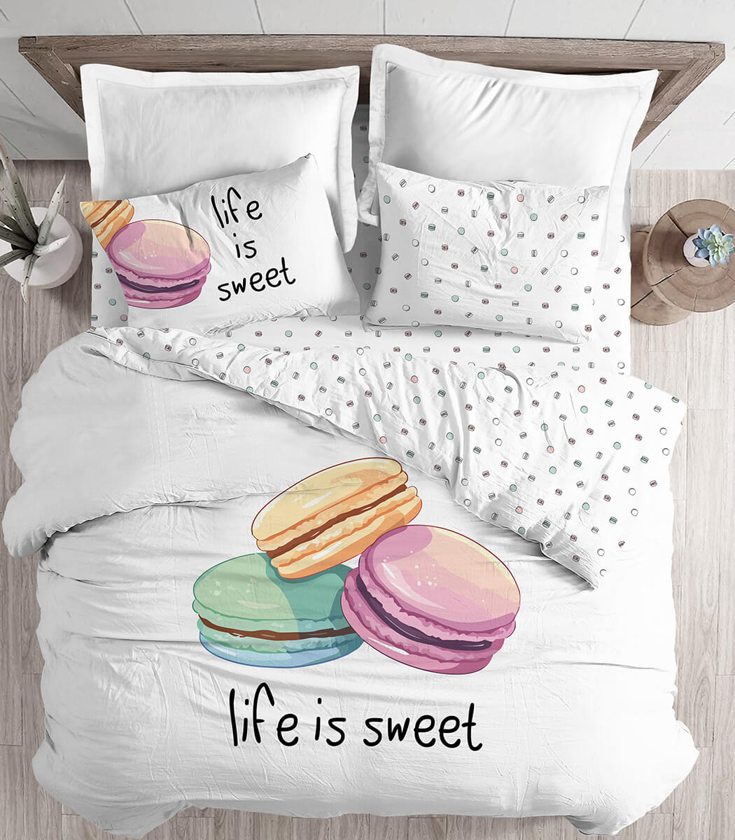 סט מצעים, מקרון