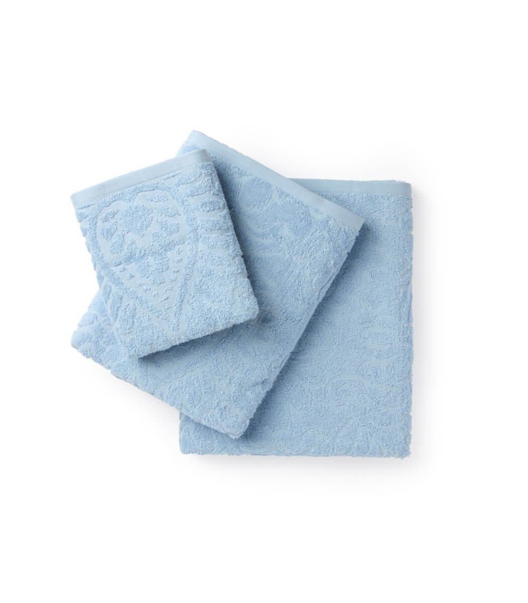 מגבות רחצה ג'קארד, דגם נגה - כחול בהיר