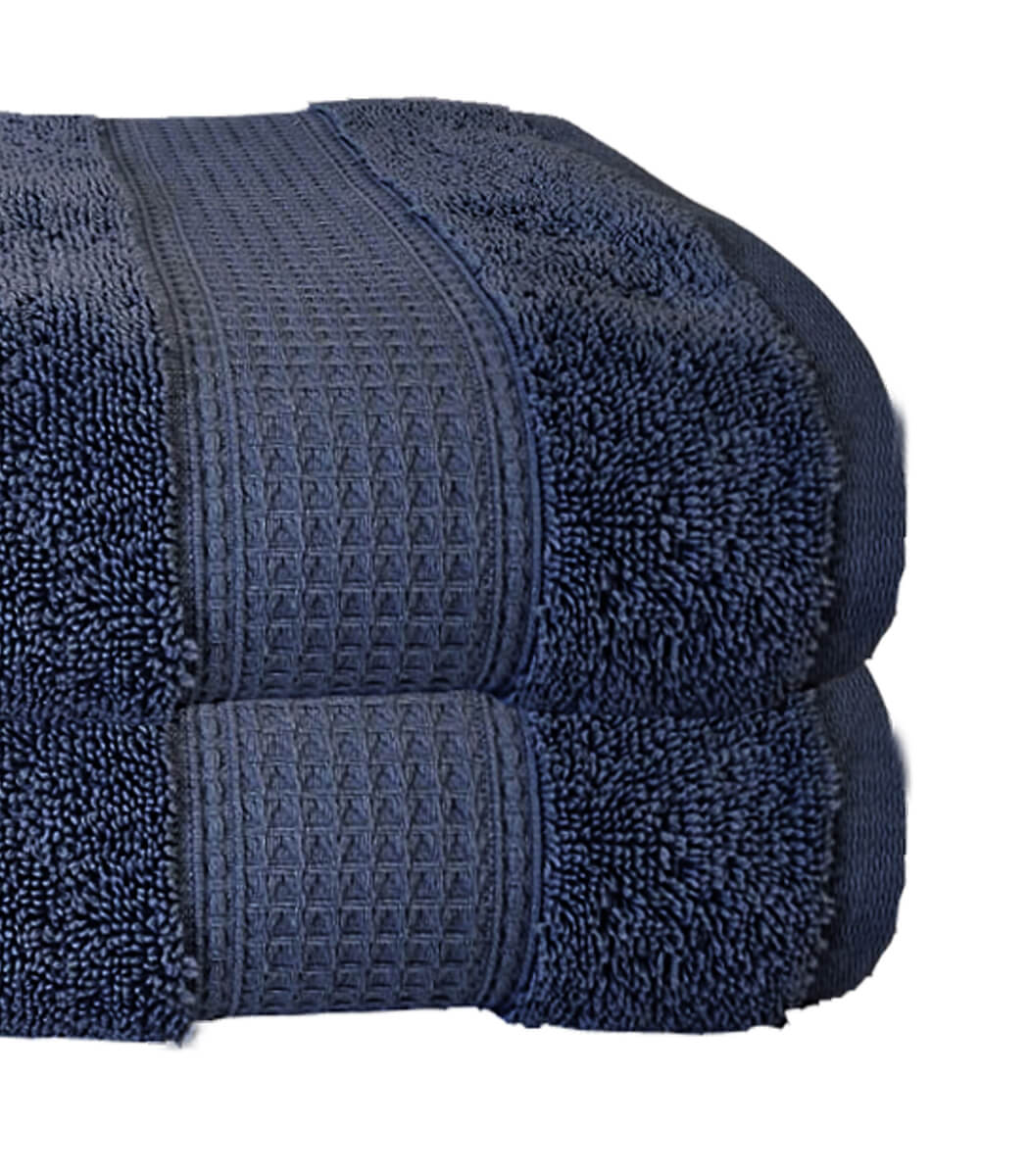 מגבת רחצה , דגם הרמוני - כחול כהה