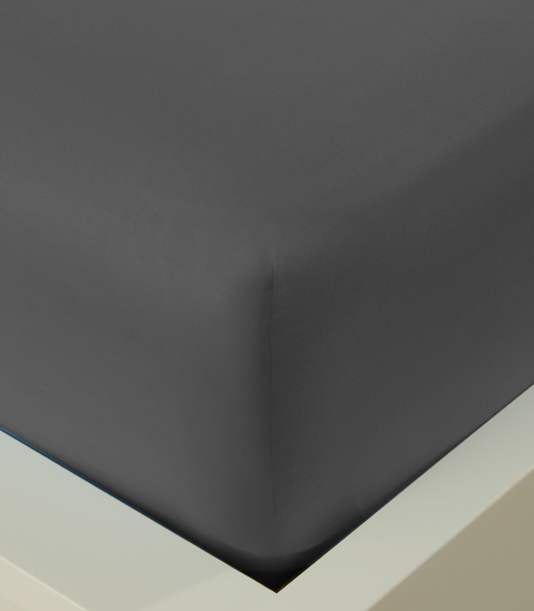 סדין כותנה חלק -אפור כהה Mix&Match