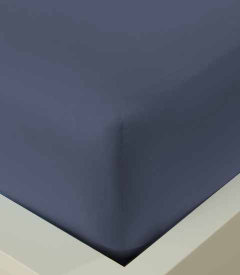 סדין כותנה חלק - כחול Mix&Match