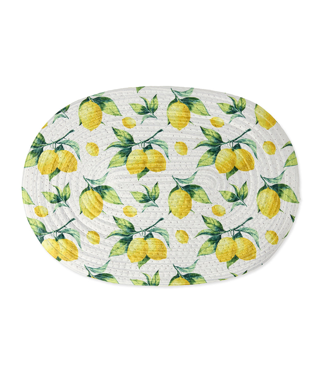 טקסטיל מטבח מודפס לימון