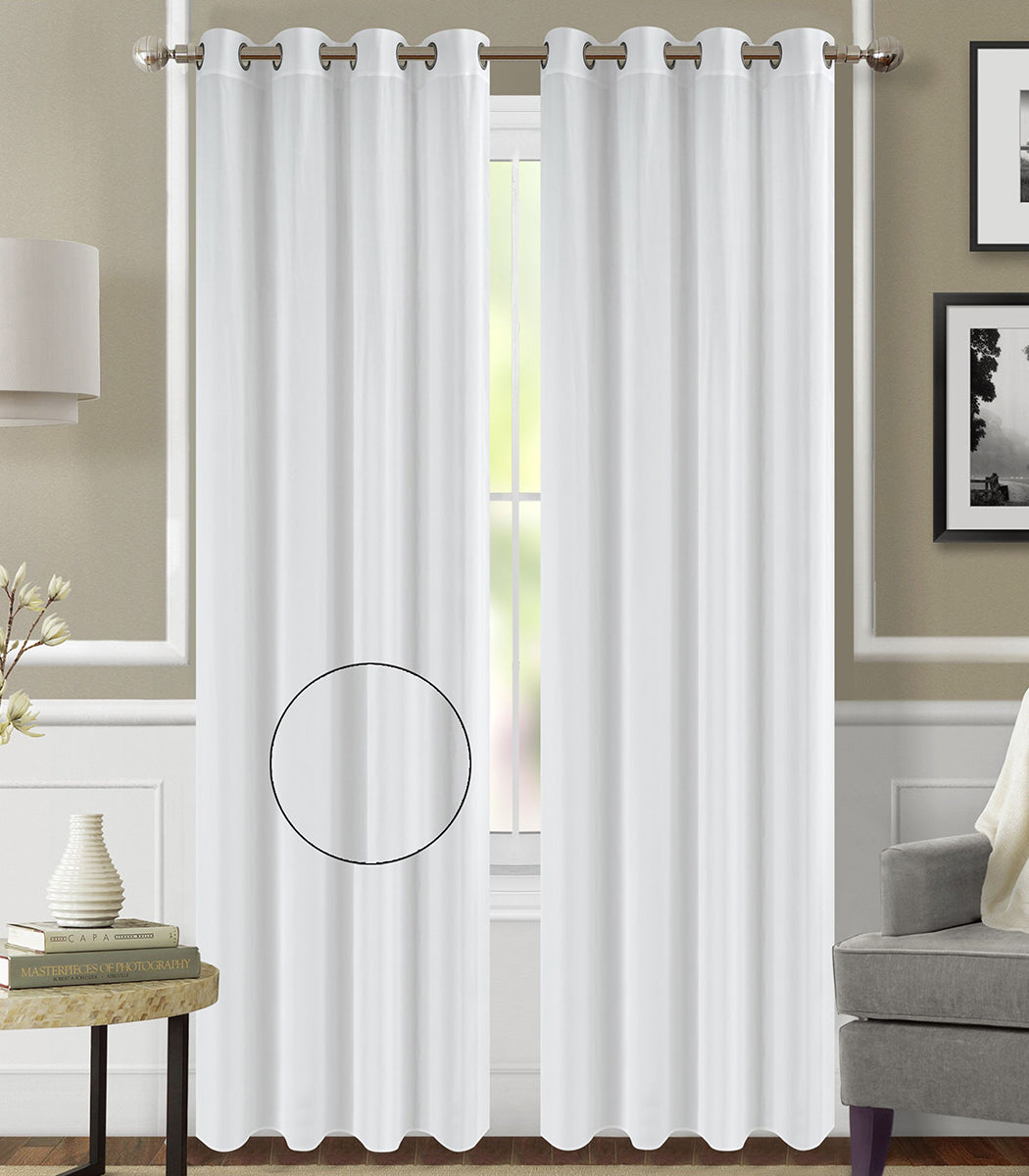 וילון בד, דגם אריאל - לבן