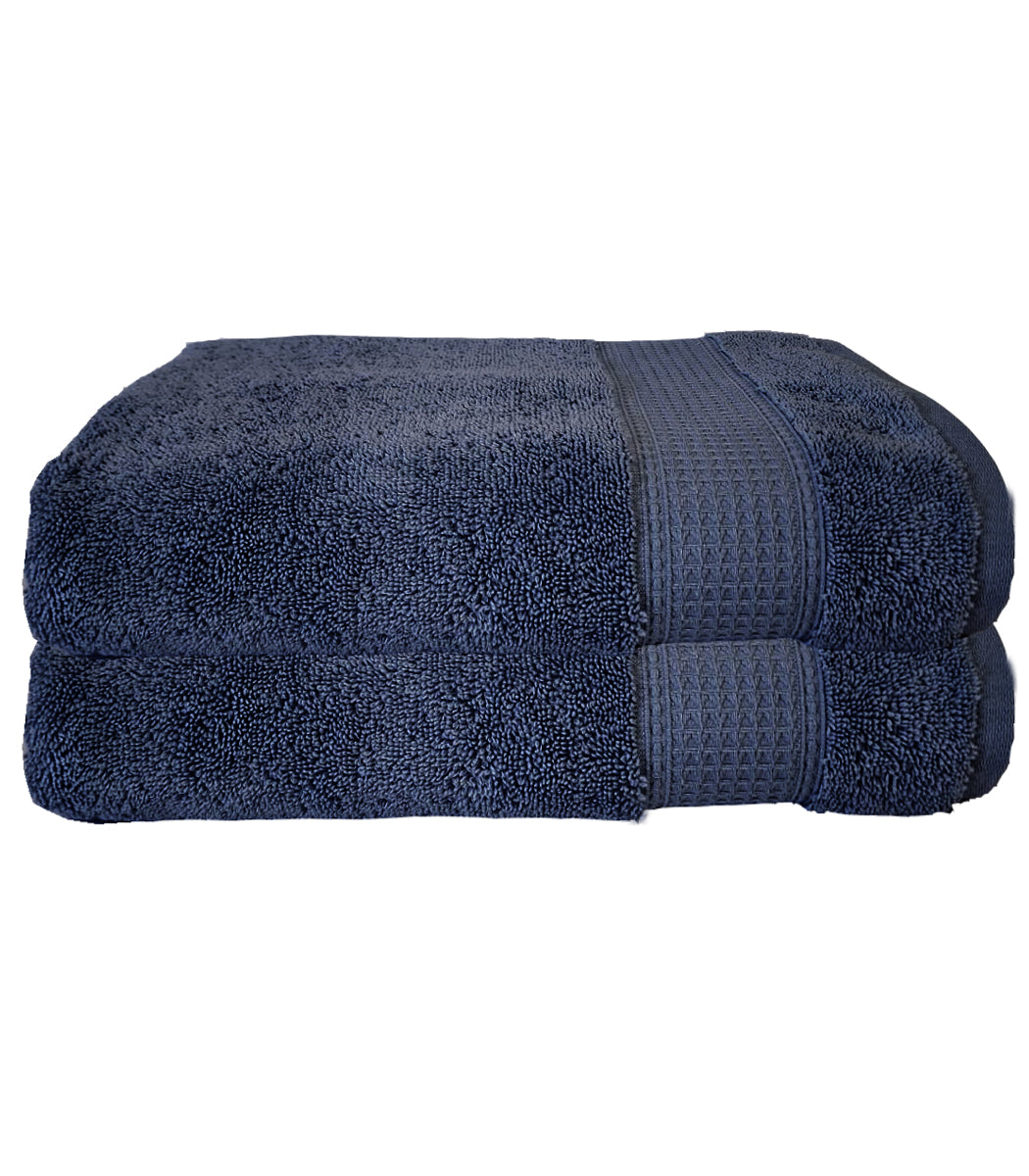 מגבת רחצה , דגם הרמוני - כחול כהה