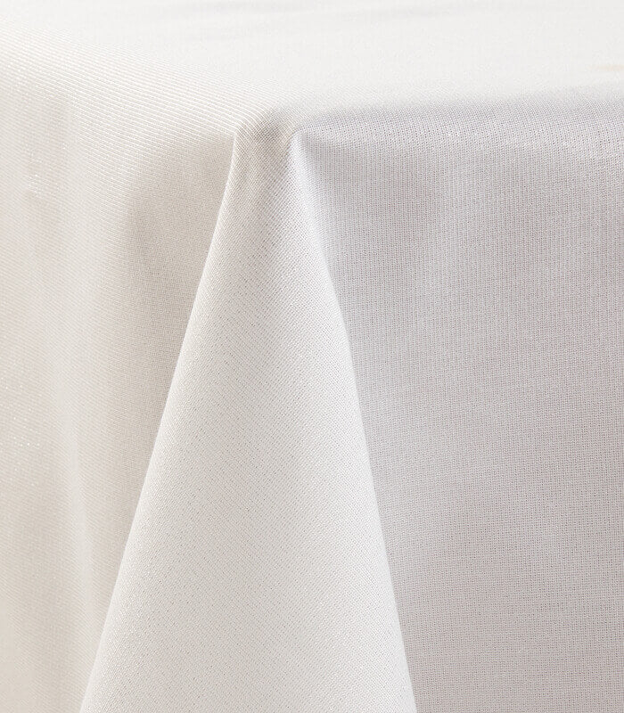 מפת שולחן חגיגית - GLOW לבן