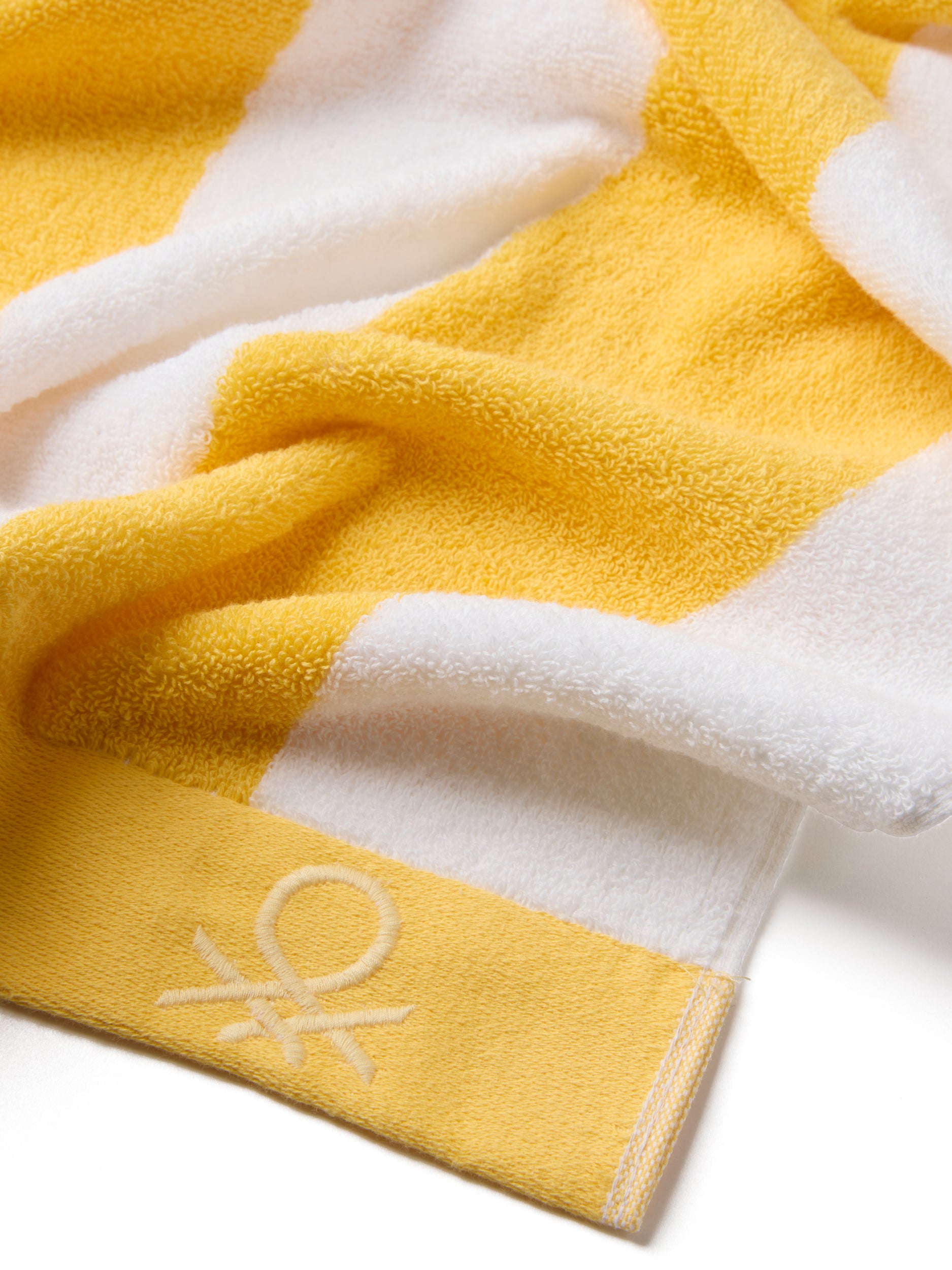 Benetton Stripes – מגבת פסים, צהוב