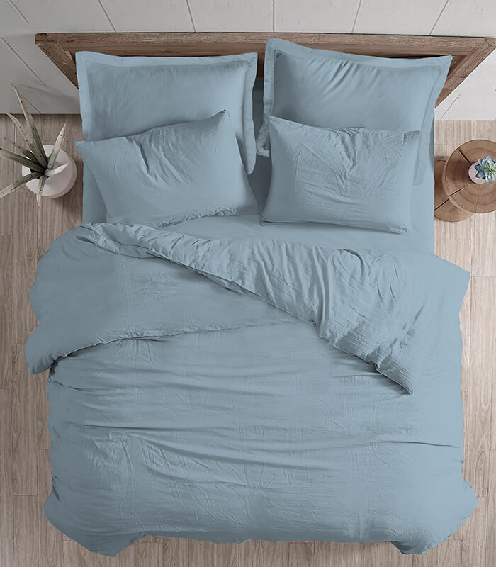 ציפה כותנה חלקה - Mix&Match תכלת