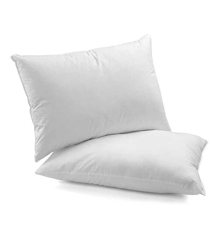 זוג ציפיות כותנה חלקות Mix&Match לבן - לבן