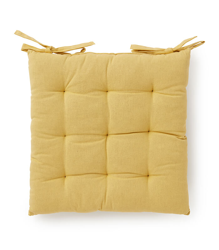 כרית מושב חלקה, דגם שון - חרדל