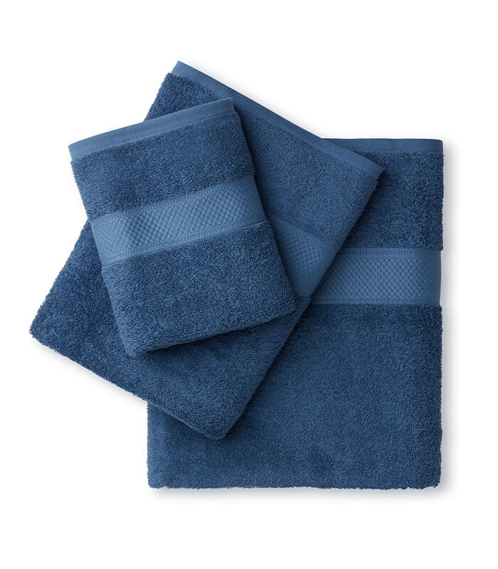 מגבת רחצה 100% כותנה, דגם קלאסיק - כחול כהה
