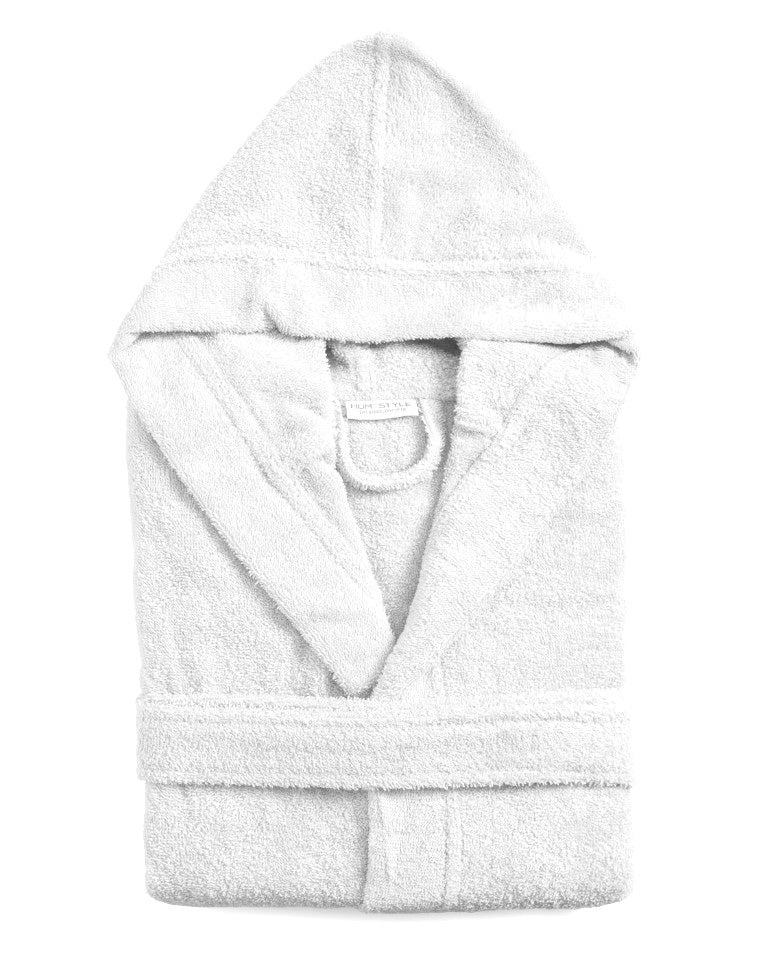 חלוקי רחצה לילדים -  לבן