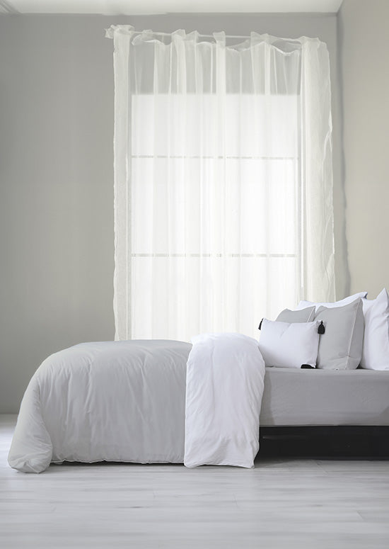 מצעי כותנה, דגם ענבר - אפור