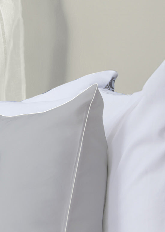 מצעי כותנה, דגם ענבר - אפור