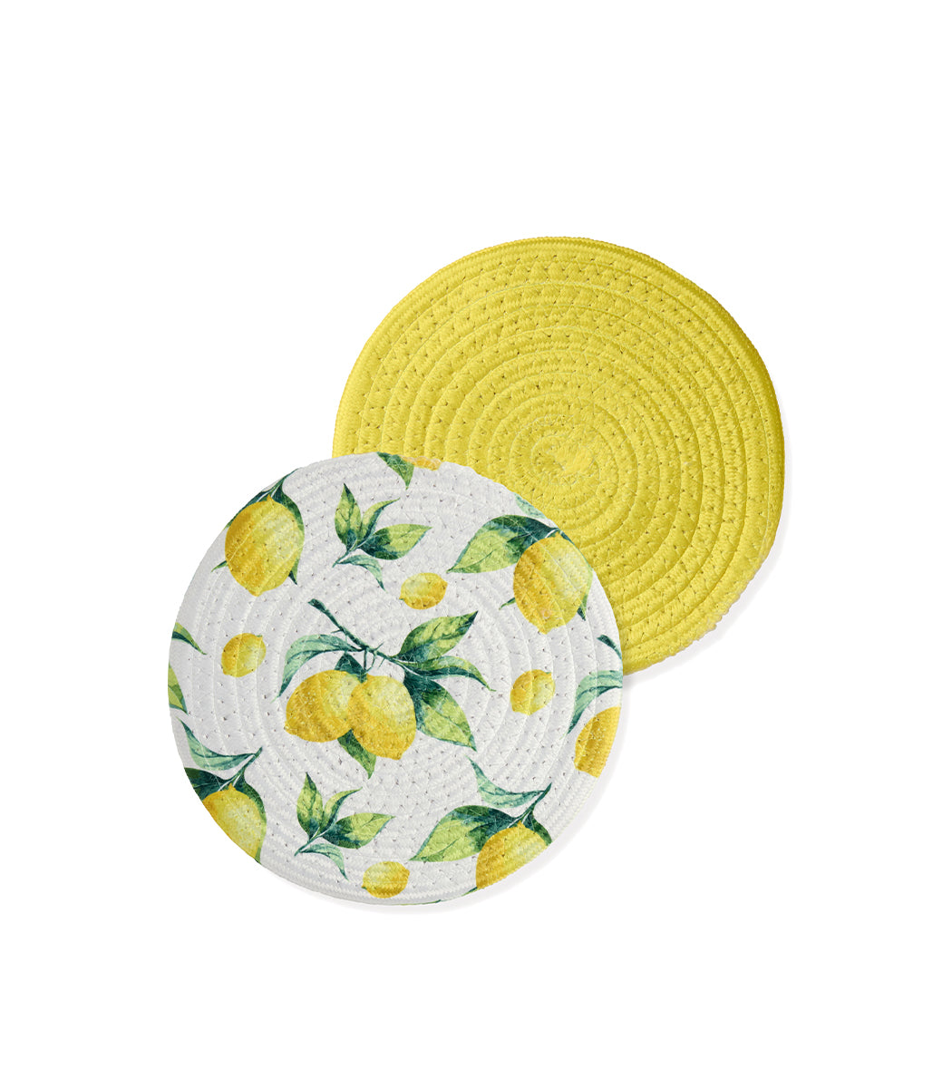 טקסטיל מטבח מודפס לימון