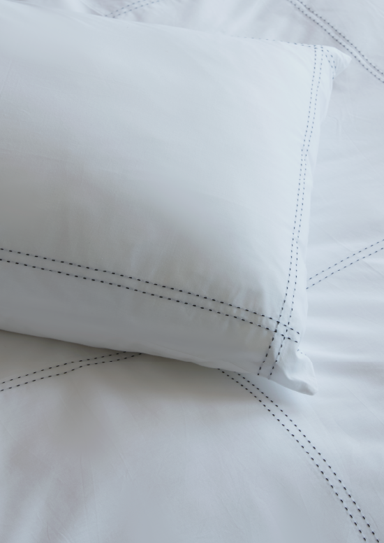 סט מצעי פרקל כותנה CHIC, קורנליה - שחור