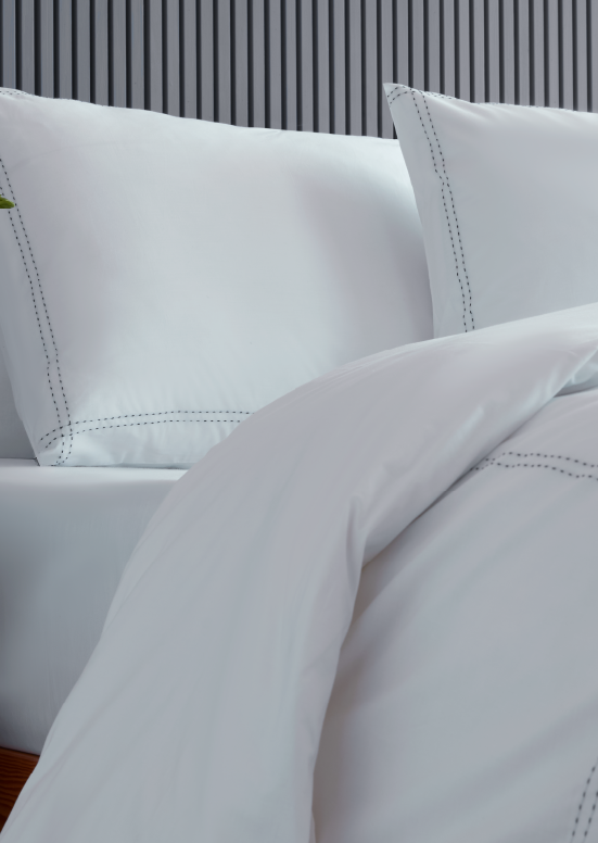 סט מצעי פרקל כותנה CHIC, קורנליה - שחור