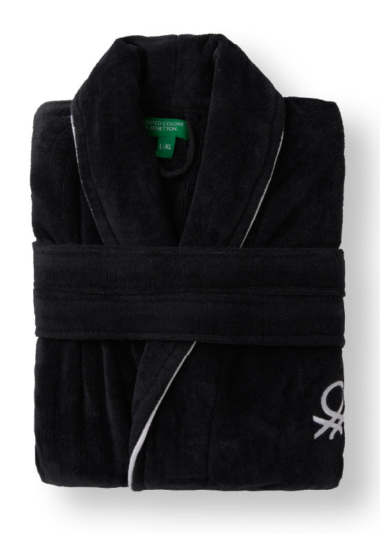 חלוקי רחצה מבוגרים בנטון ולור שחור