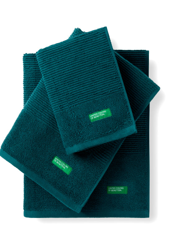 Benetton RIBS, מגבות כותנה פרימיום - ירוק