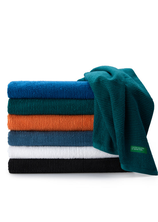 Benetton RIBS, מגבות כותנה פרימיום - ירוק