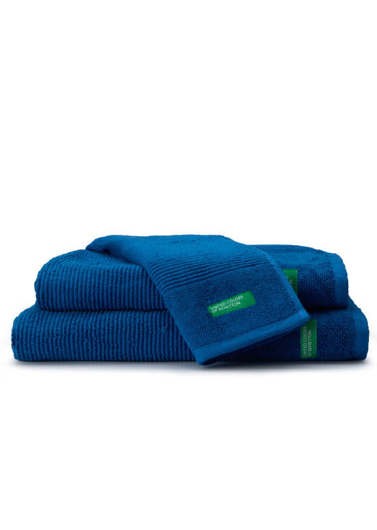 Benetton RIBS, מגבות כותנה פרימיום - כחול