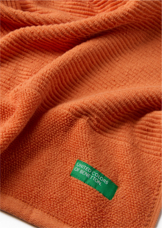 Benetton RIBS, מגבות כותנה פרימיום - כתום