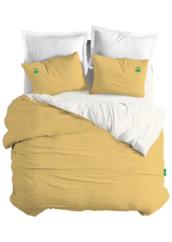 United Colors of Benetton , סט מצעים פולקה דוט - צהוב