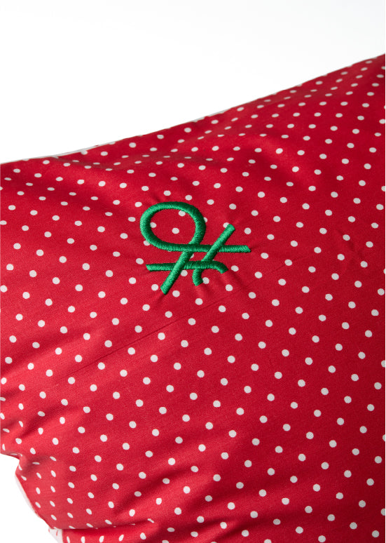 United Colors of Benetton , סט מצעים פולקה דוט - אדום