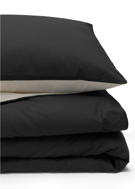 סט מצעים חלק,  Benetton  - שחור לבן