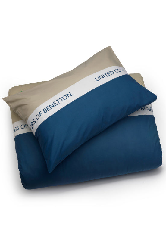 Exclusive Benetton , מצעים דו-צדדיים -פטרול/אבן