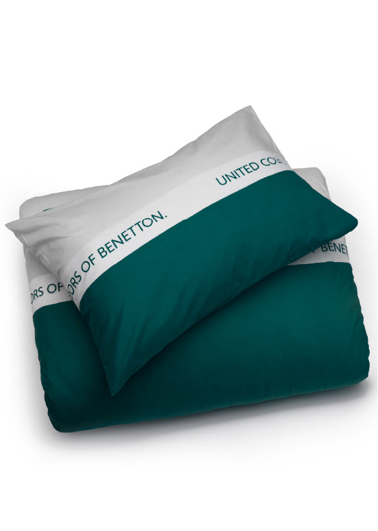 Exclusive Benetton , מצעים דו-צדדיים -ירוק/אפור