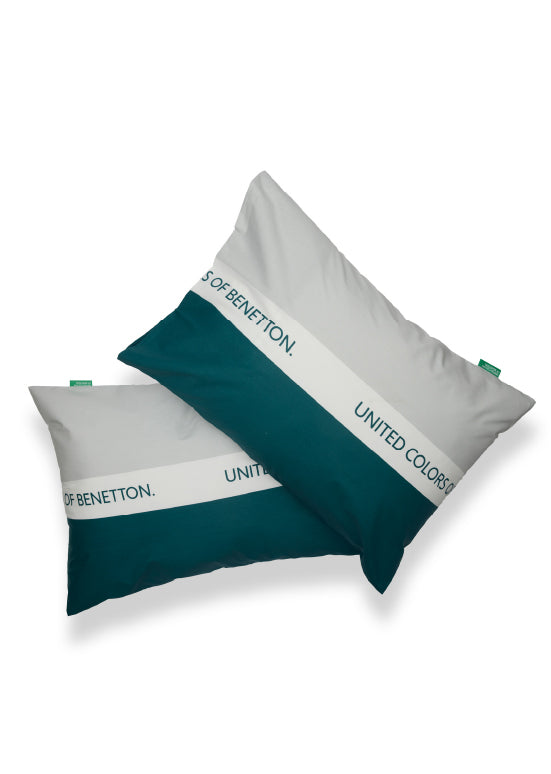 Exclusive Benetton , מצעים דו-צדדיים -ירוק/אפור