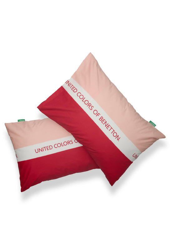Exclusive Benetton , מצעים דו-צדדיים -אדום/ורוד
