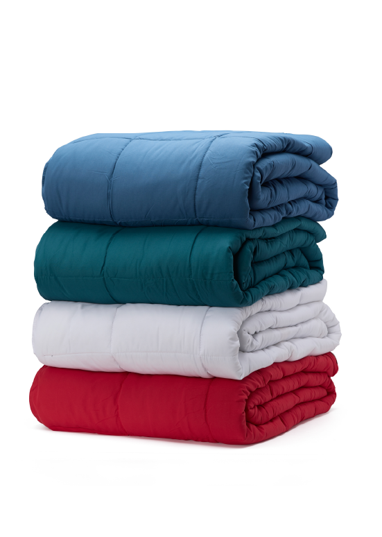 שמיכת מעבר דו־צדדית Benetton -  לבן/שחור