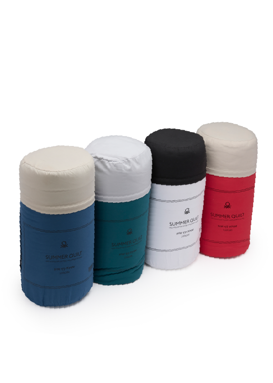 שמיכת מעבר דו־צדדית Benetton -  לבן/שחור