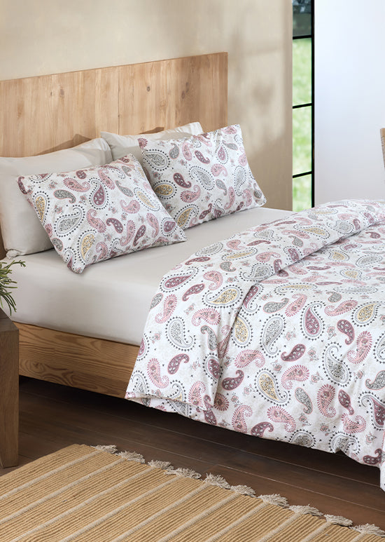 מצעי פרקל 100% כותנה, סקרלט EXCLUSIVE