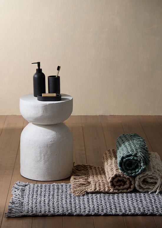 'שטיח רצפה, וואפל - בז