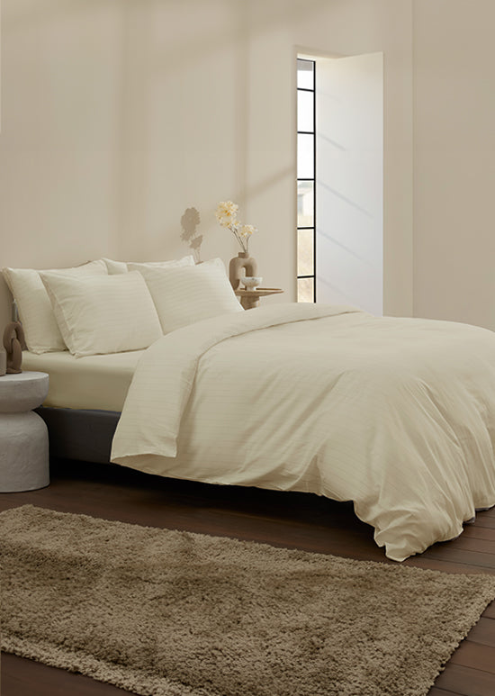 סט מצעי סאטן, אינפיניטי  - אבן