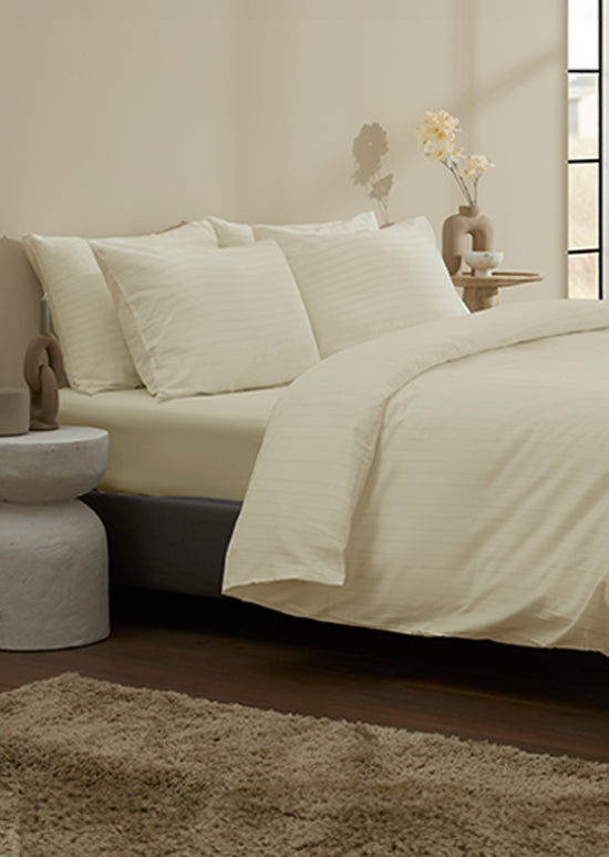 סט מצעי סאטן, אינפיניטי  - אבן