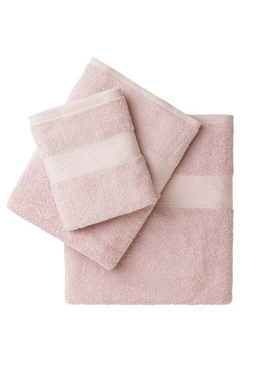 מגבת רחצה 100% כותנה, דגם קלאסיק - ורוד בהיר