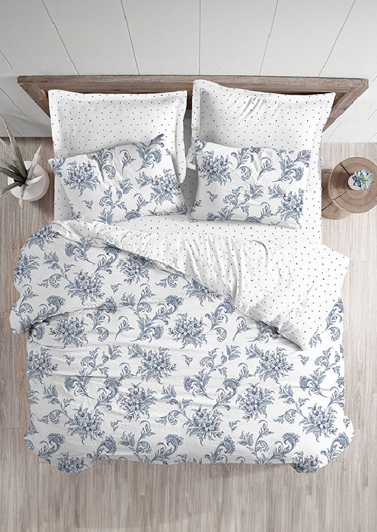 סט מצעי פרקל כותנה EXCLUSIVE - איריס