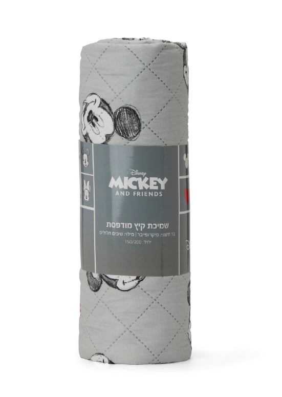 שמיכת קיץ ילדים - מיקי אפור