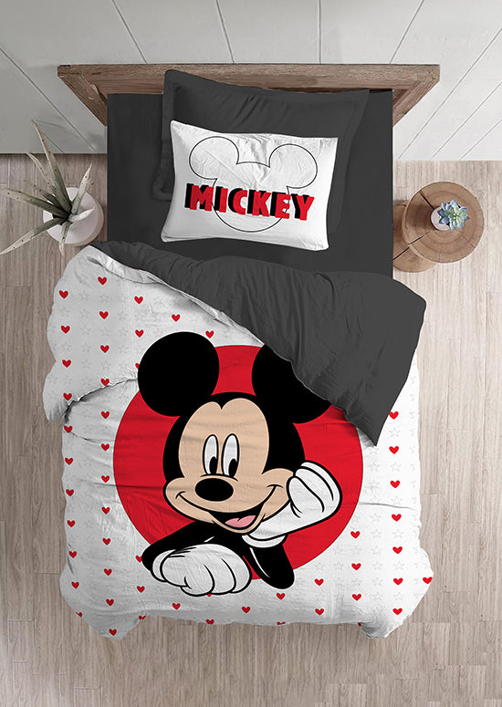 סט מצעי ילדים, מיקי לב אדום