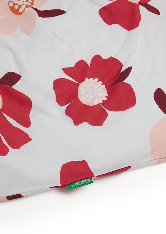 Benetton Botanic Collection סט כותנה בוטני - אדום