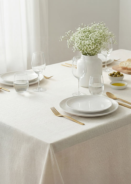 מפת שולחן אנאבל - קרם