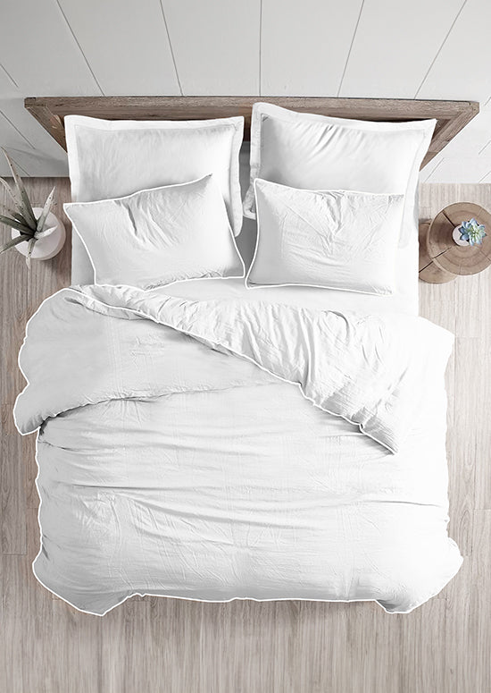 סט מצעי פרקל כותנה GALLER, עמנואל - לבן