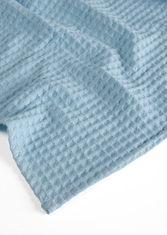 שמיכת קיץ פיקה,  כותנה מנטה - תכלת