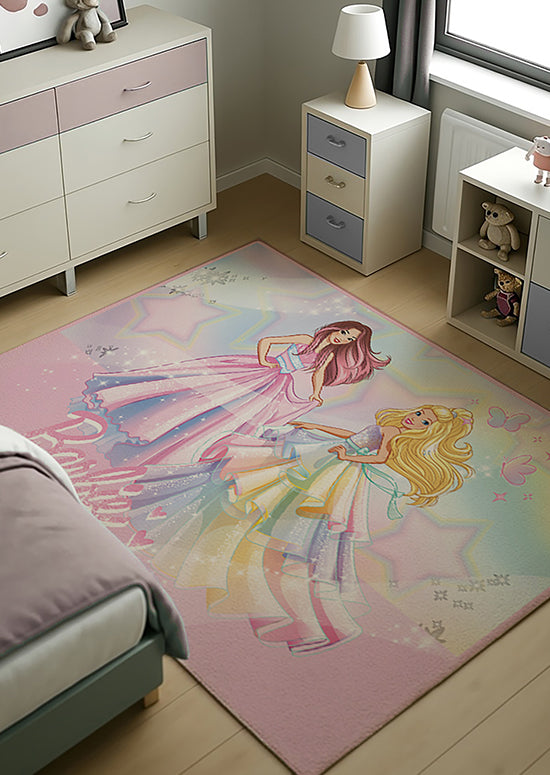 שטיח רצפה כביס - ברבי וחברות