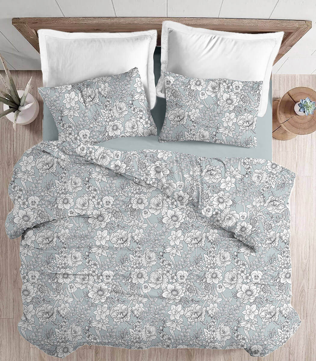 סט מצעי פלנל כותנה, דגם גוני