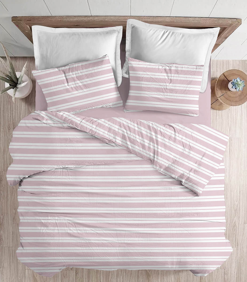 סט מצעי כותנה, דורון - ורוד