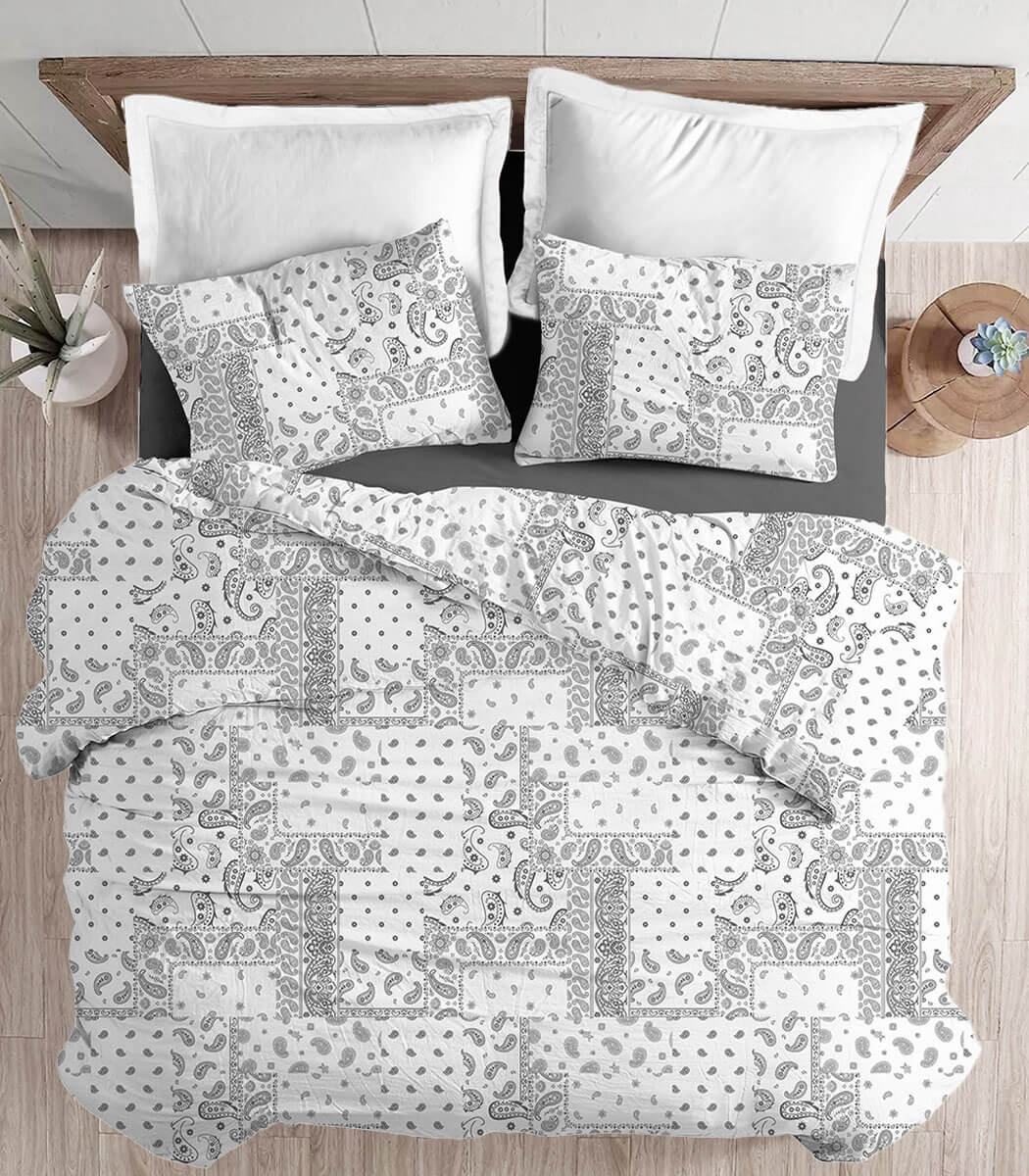 סט מצעי פלנל כותנה, דגם דין